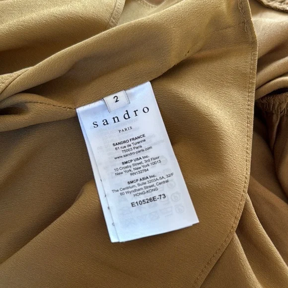 Sandro Golden mustard Camisole Top - Picture 11 of 13